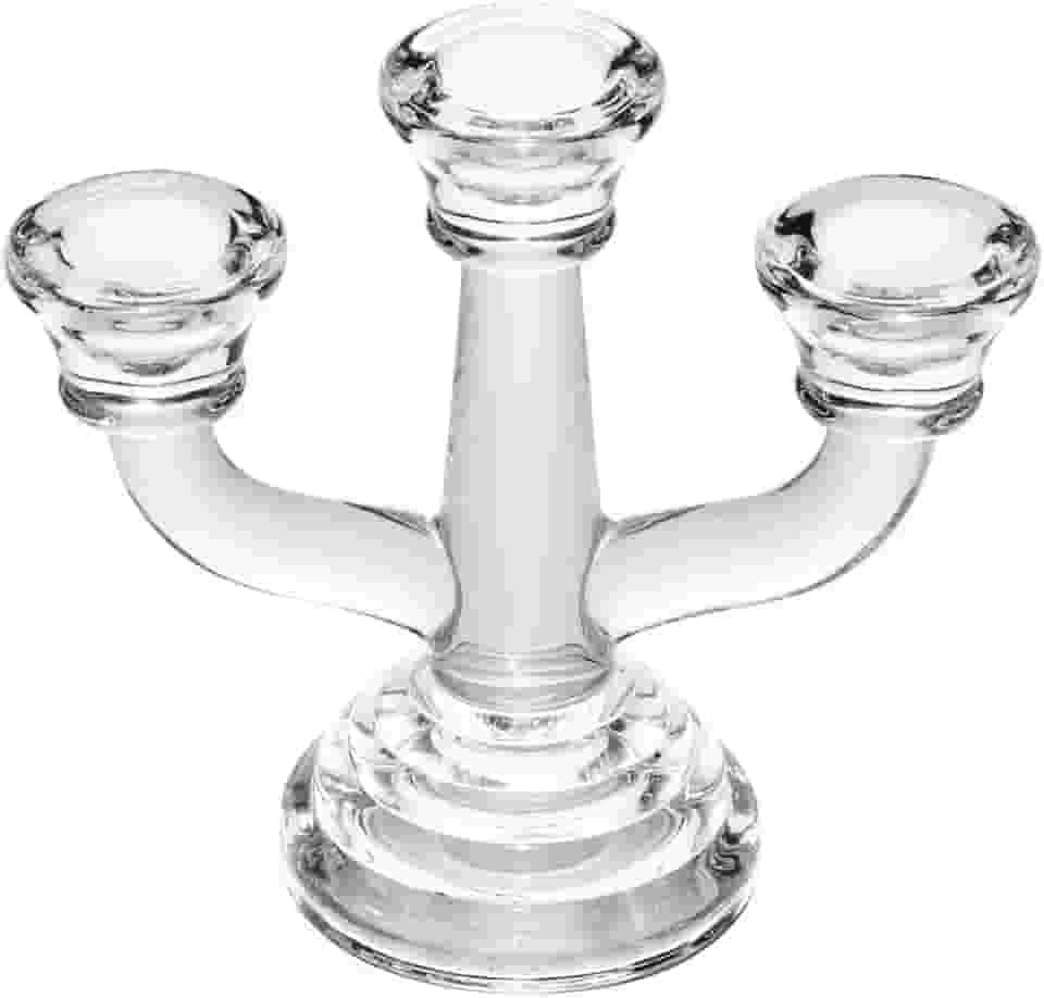 WOLFF - Candelabro de Vidro para 3 Velas Allure 15x7x13cm