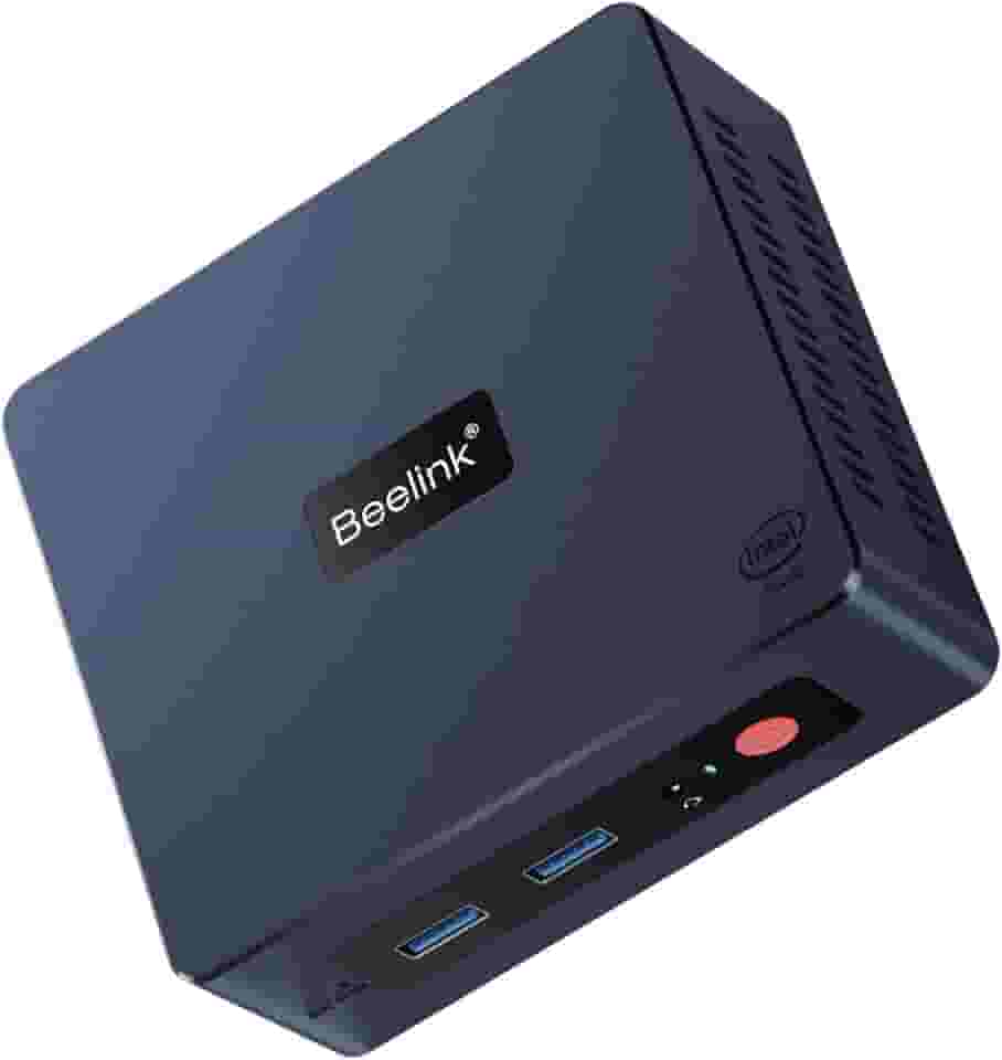 Beelink Mini S: Mini PC Intel 11ª geração 4 cores N5095, 8GB DDR4 RAM, 256GB SSD, Windows 11 Pro, Dual HDMI 4K UHD, Gigabit Ethernet, Dual WiFi/BT, VESA