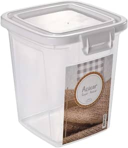Pote 1.8 L Quadrado Açúcar Plasútil