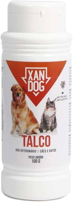 Talco Antipulgas e Antisséptico Xandog Centagro 100g