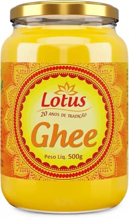 Manteiga Clarificada Lotus Ghee 500g Sem Lactose