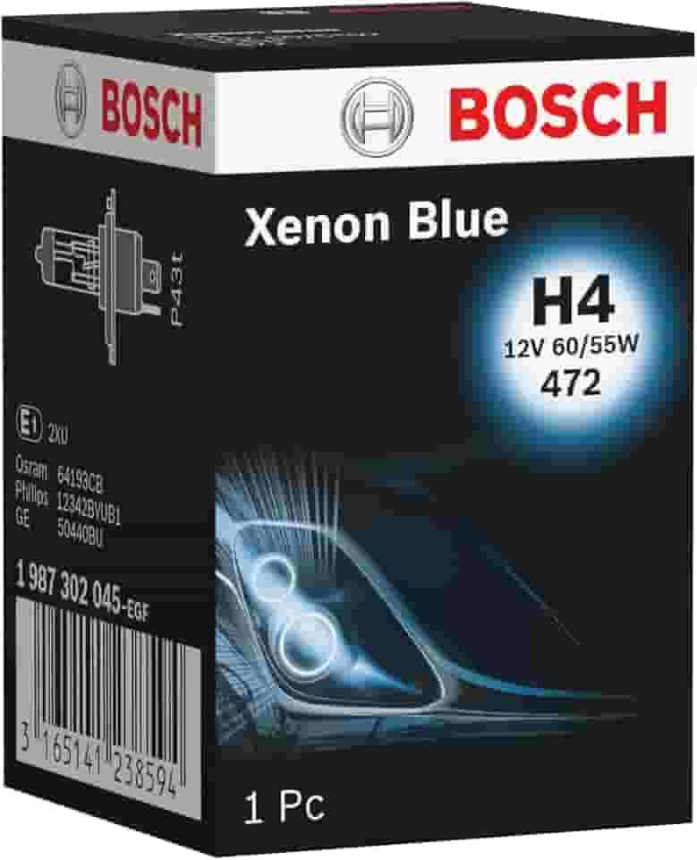 Bosch Lâmpada H4 Bosch Xenon Blue - 12V 60/55W Halógena, Caixa