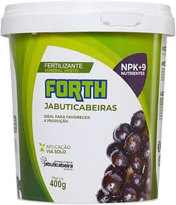 Adubo Forth Jabuticabeiras, Fertilizante Mineral, NPK + Micronutrientes, Tecnologia de Liberação Controlada, Balde, 400g