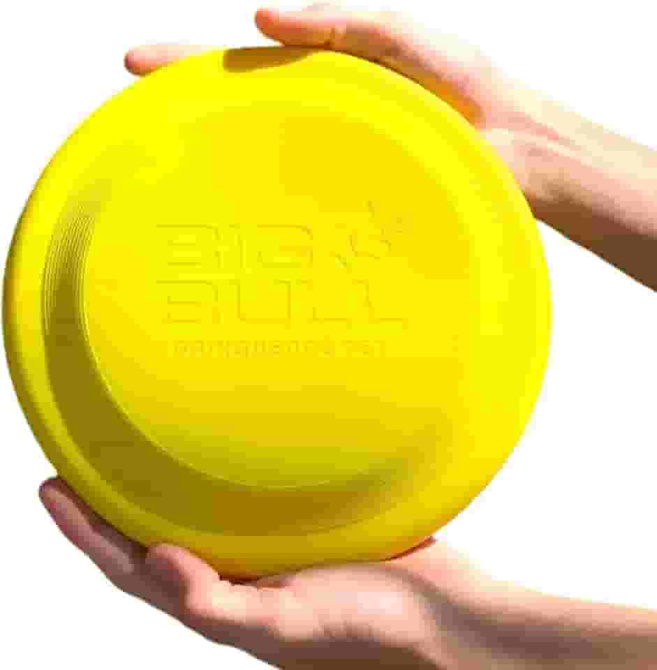 Frisbee Pet Brinquedo Cachorro Aerodinâmico Disco Big Bull para Porte Grande (Amarelo)