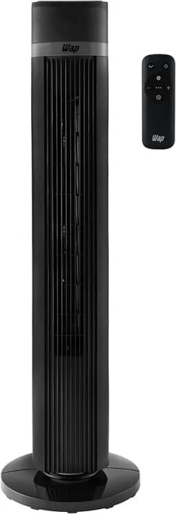 WAP Ventilador de Torre AIR SILENCE com 4 Níveis de Velocidade, Time de até 15 Horas e Desligamento Automático 127V