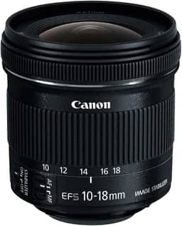 Canon Lente EF-S 10-18mm f/4.5-5.6 IS STM, Preta