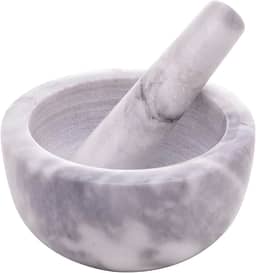 LYOR - Conjunto Pilão e Socador de Mármore Marin 12cm x 6cm