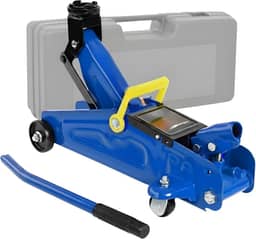 Macaco Jacaré Hidráulico 2 Toneladas com Maleta Reforçada, Base Estável e Rodas, Ideal para Carros, SUVs e Veículos Leves, Portátil e Fácil de Usar Pratiarejo