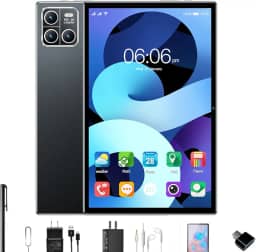 Tablet X13 Pro,12GB RAM,512GB ROM,Câmera Traseira 32MP, Câmera frontal de 16MP,Tela Imersiva de 10.1', Wifi, Android 12, 5G Dual-SIM (preto)