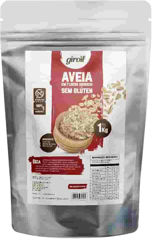 Aveia em Flocos Grossos Sem Glúten 1 Kg