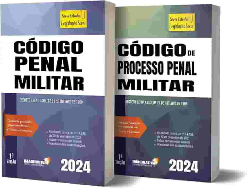 Código Penal Militar e Código de Processo Penal Militar - Box de Legislação Seca 2024