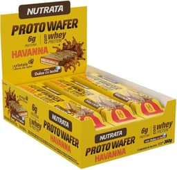 Nutrata Proto Wafer - 12 Unidades De 30G Doce De Leite Havanna -