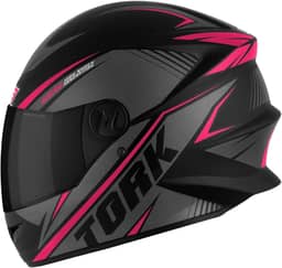 CAPACETE FECHADO PRO TORK R8 ROSA TAM. 60 VIS. FUMÊ