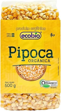 Ecobio - Produtos Orgânicos Pipoca Orgânica Alto Vácuo Ecobio Produto Orgânico