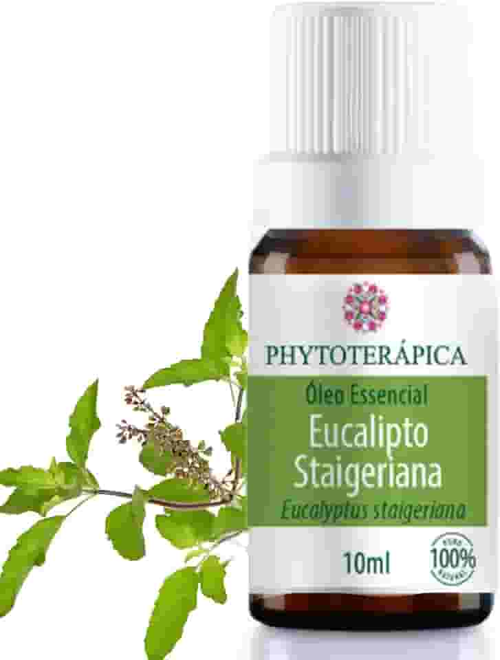 PHYTOTERAPICA - Óleo Essencial Orgânico Eucalipto Citriodora - Para Difusor, Massagem e Aromaterapia - Auxilia em sintomas de fadiga mental e Fortalece o cabelo - 100% Puro e Natural - Herbáceo, 10ml