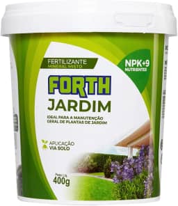 Forth Jardim, Adubo Jardim, Plantas, Fertilizante, Nutrição Equilibrada, NPK, Fórmula Granulada, Gramados, Arbustos, Árvores, Plantas Ornamentais, Balde de 400g