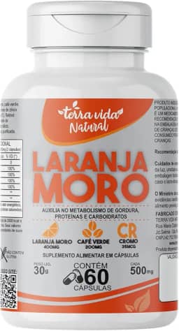 Laranja Moro Morosil 500mg 60 capsulas