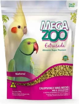 Ração Megazoo Extrusada Calopsitas/Ring Necks (MM15) 300g