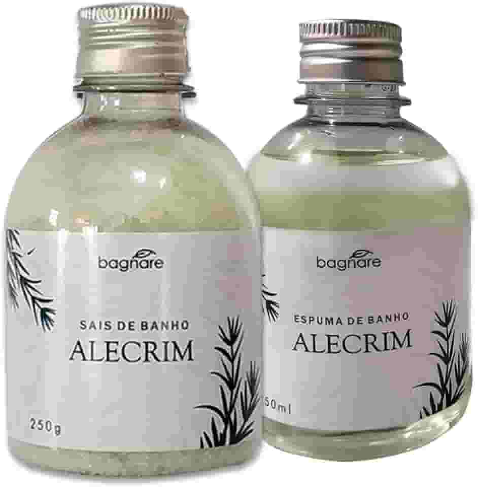 Sais De Banho E Espuma Para Banheira Hidro Relaxante Alecrim
