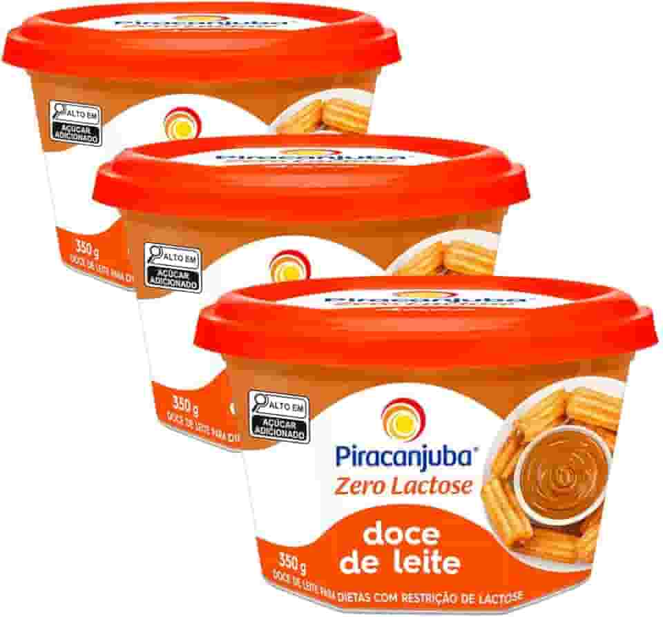 Pack 3 unidades Doce de Leite Zero Lactose Piracanjuba 350g - 3x350g
