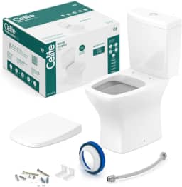 Celite Kit de bacia rimless com caixa acoplada 3/6l e itens de instalação Vip