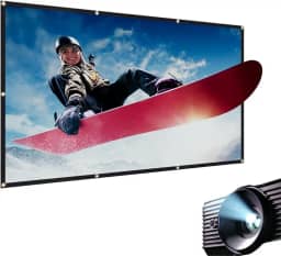 Tela De Projeção 120 Polegadas Datashow Projetor Imagem Gigante Cinema Em Casa