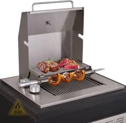 Churrasqueira Grill de Embutir a Gás com Tampa Diamond Premium GLP Titan