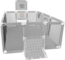 Cercado Grande- Sport Infantil Chiqueirinho Portátil Para Bebê Criança (Cinza) - 8D Toys