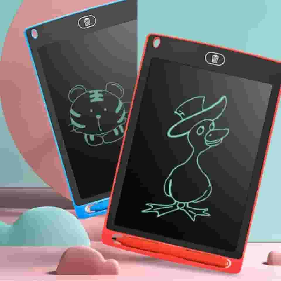 Tablet Lousa Mágica Infantil Educativo Tela Lcd Escrever E Desenhar Estudo Aprendizado Bloco De Notas - TYDA (Vermelho)