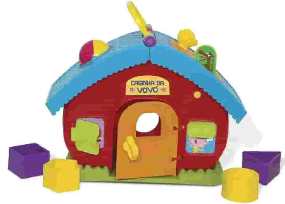 Brinquedo Educativo Casinha da Vovo Encaixe Formas, Elka, Sortido, Tamanho Único