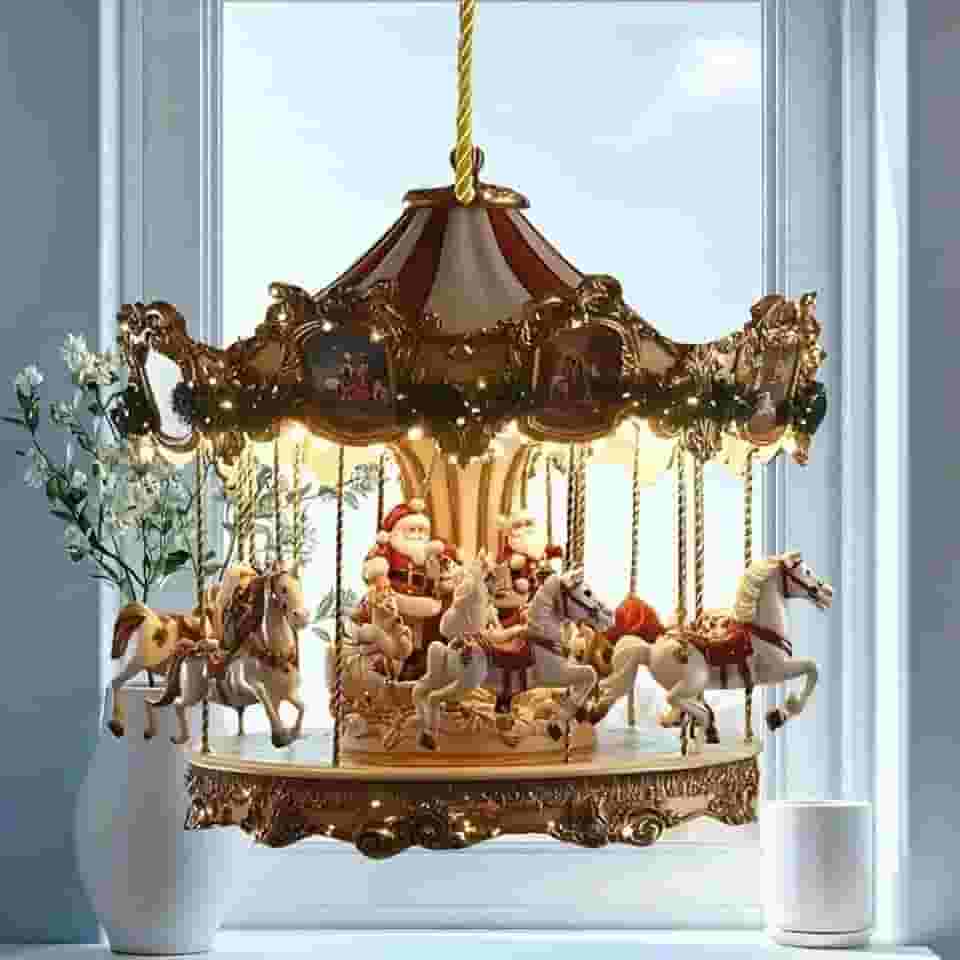 Enfeites de Natal de acrílico para pendurar em árvores, decoração de casa e presentes – decorações de Natal leves e duráveis com estampas vívidas