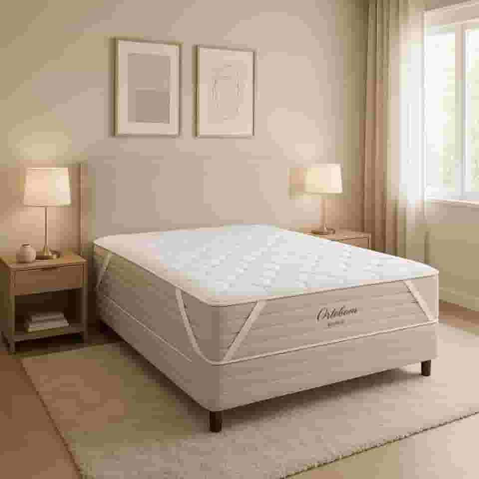 Protetor Colchão Pillow Top100% Algodão Capa Lavável Ortobom (Casal)