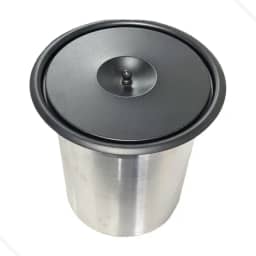 Lixeira de embutir Inox cozinha pia granito 3 litros gourmet luxo Preto