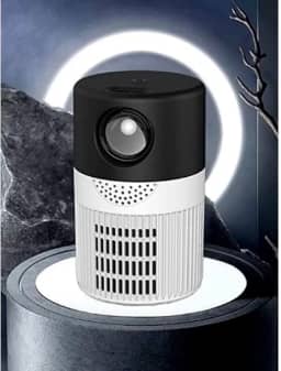 Projetor LED Portátil YT400, 1080P Nativo, Resolução Máxima 4K 4096x2160, Home Theater, Cinema, Multimídia, Correção Digital de Trapézio, 10x10x20 cm