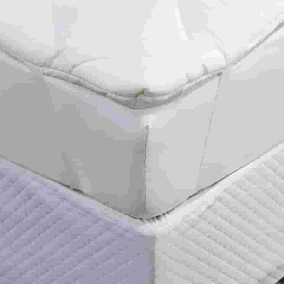 Pillow Top Solteiro Micro Percal 400 Fios Acolchoado Extra Macio Enchimento Superior Para Colchão