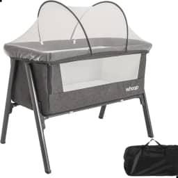 Berço Portátil Infantil Encaixa Na Cama Lado A Lado Moises - Benibee Sleep (MELAGE GRAFITE)