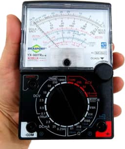 MULTIMETRO ANALOGICO PROFSSIONAL COM SINAL SONORO COMPLETO BRASFORT