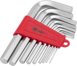 MTX Jogo de Chaves Hexagonais Curtas com Acabamento Acetinado, Kit de Chaves Torx Resistentes