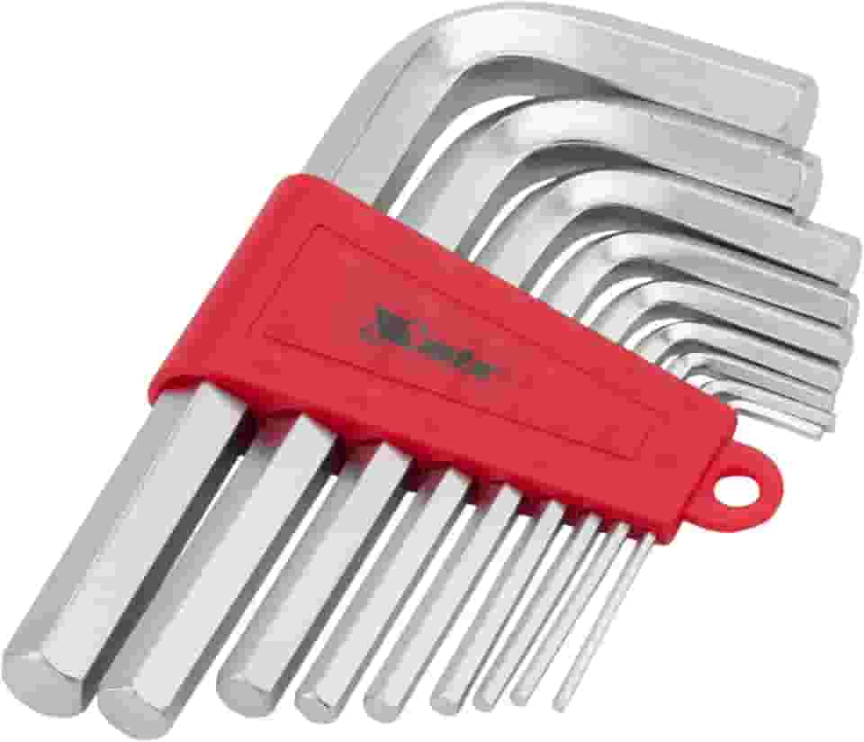 MTX Jogo de Chaves Hexagonais Curtas com Acabamento Acetinado, Kit de Chaves Torx Resistentes