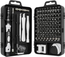 Kit de Ferramentas de Precisão 115 em 1 – Estojo Profissional Kit Reparo para Celular, Notebook, PC, Relógios e Eletrônicos | Storeasy
