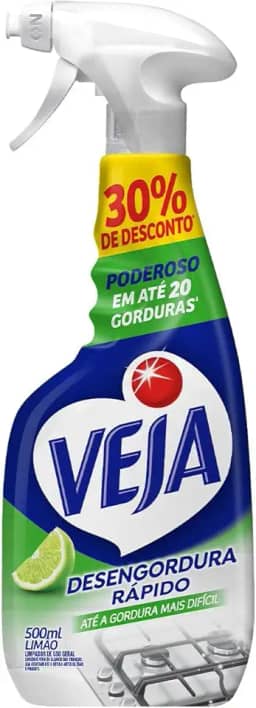 Veja Cozinha Limpador Desengordurante Pulverizador Limão 500ml