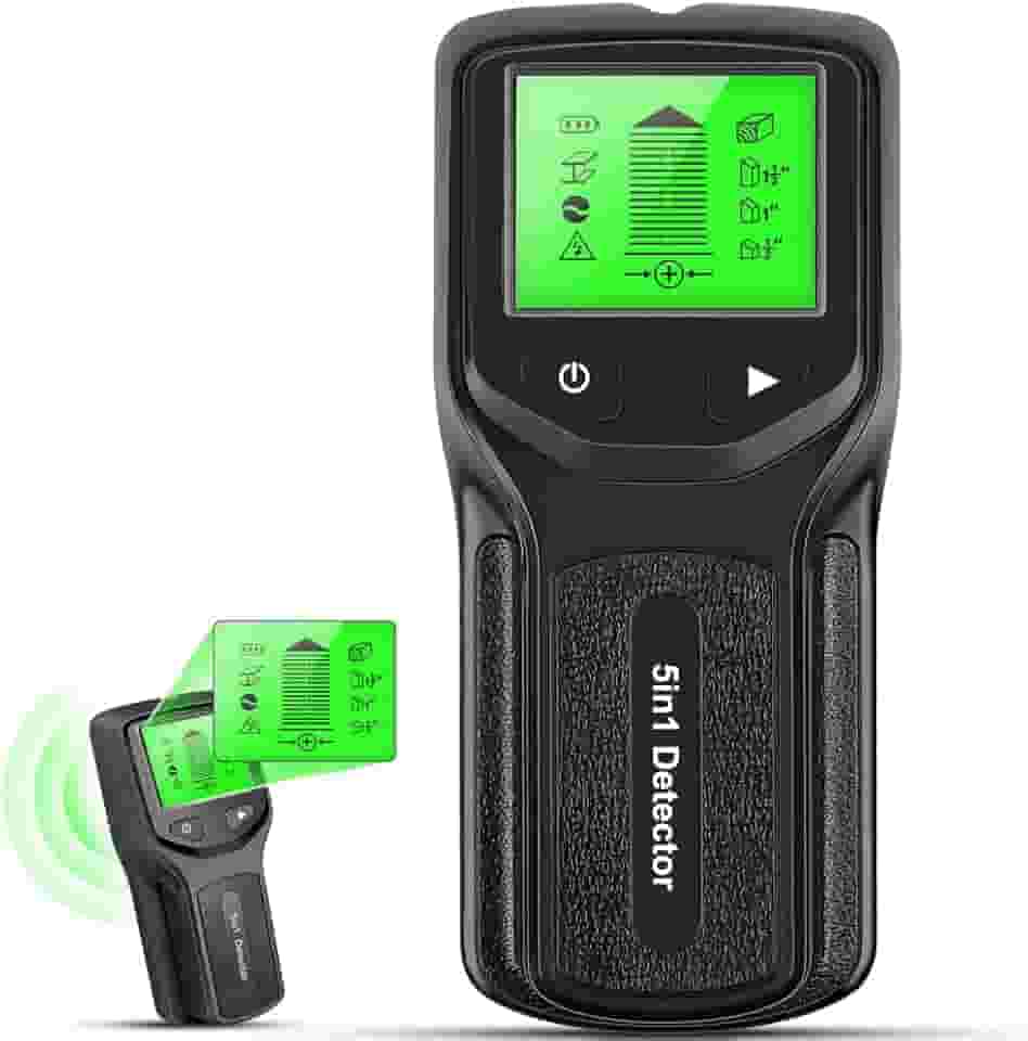 Detector de Canos de Agua Na Parede, Detector de Pinos, Scanner de Parede, 5 em 1 Scanner de Parede Digital Portátil Profissional,
