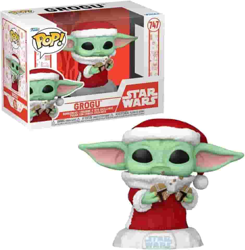 Candide, Boneco, Funko POP! Grogu com Biscoito de Natal, Star Wars Mandalorian - 10 cm
