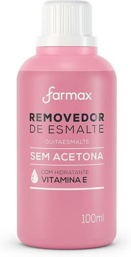 Farmax - Removedor De Esmalte Farmax 100Ml Sem Acetona Uva