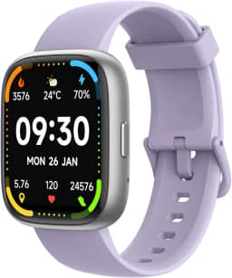 Bettdow SmartWatch, relogio smartwatch com Ecrã tátil e Alexa, à prova d'água IP68, relogio smartwatch feminino e masculino, com modo esportivo e recebimento de notificações (roxo)