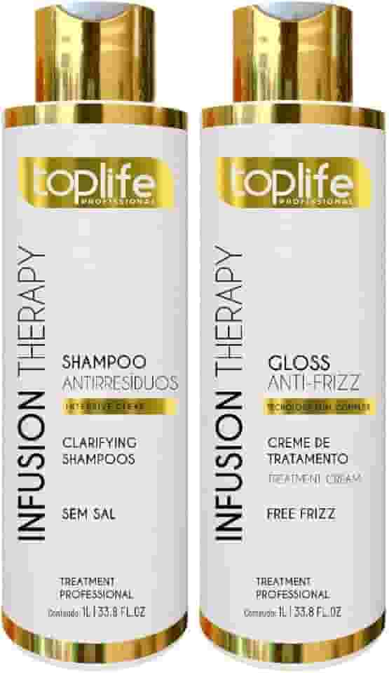Kit Escova Progressiva Infusion Therapy Toplife Profissional 2x1L