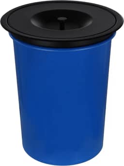 Lixeira De Embutir Pia Bancada 5 Litros Aço Inox Preta Black