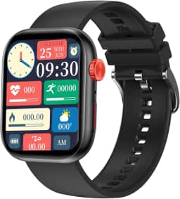 Relógio Inteligente Smartwatch FB047 com 1.83" Tela, Bluetooth, 100 Modos Esporte, IP68, 5 Dias Bateria - 37g Leve para Homens e Mulheres