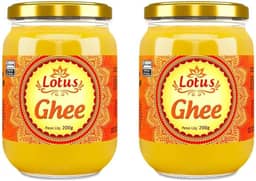 Kit 2 Unidades Manteiga Clarificada Ghee Lotus, Sem Lactose, Sem Glúten, Uso Culinário Versátil e Saudável (200g)