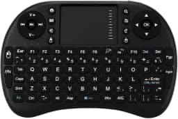Mini Teclado Wireless 2,4 GHz com Touchpad Retroiluminado para PC, Smart TV, Android – Compatível Notebook, Console – Design Portátil e Recarga USB – Storeasy